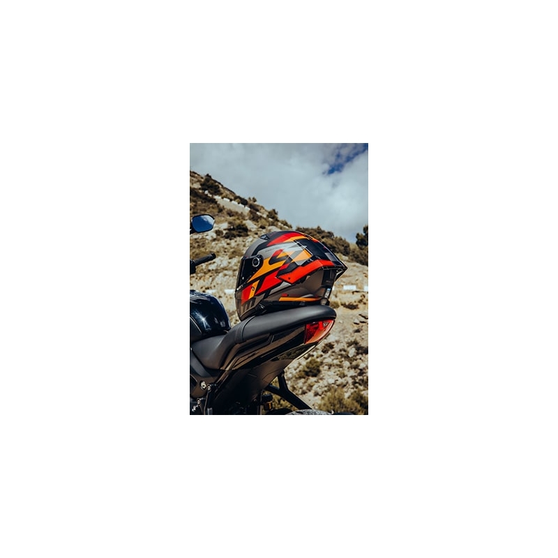 Integrálna prilba na motocykel MT FF118SV Thunder 4 SV ERGO B15 sivo-oranžovo-červená
