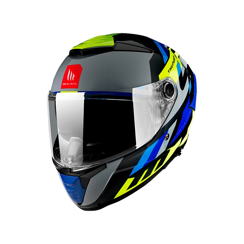 Integrálna prilba na motocykel MT FF118SV Thunder 4 SV ERGO E17 sivo-modro-zelená