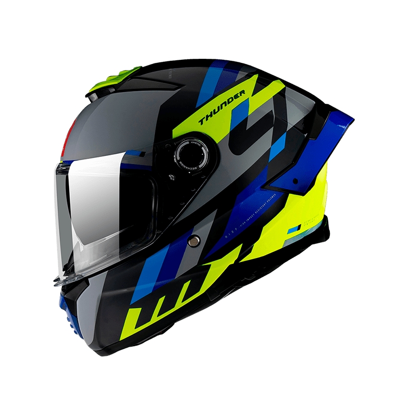 Integrálna prilba na motocykel MT FF118SV Thunder 4 SV ERGO E17 sivo-modro-zelená