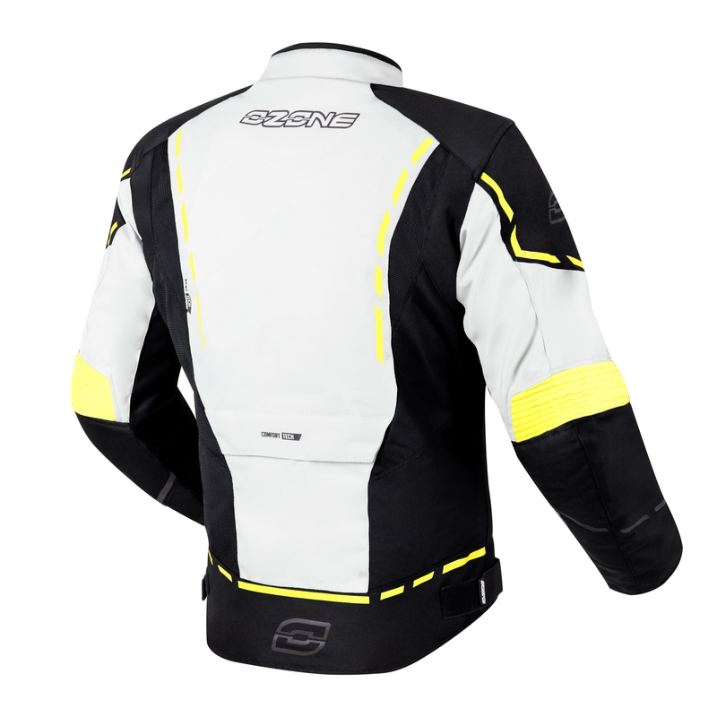 Moto bunda Ozone Jet II šedo-čierno-fluorescenčno žltá výpredaj