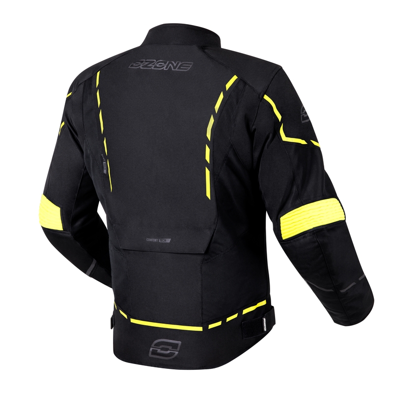 Moto bunda Ozone Jet II čierno-fluorescenčno žltá výpredaj