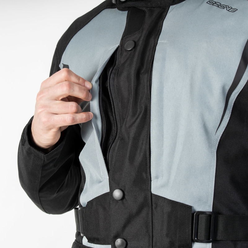 Bunda na motocykel Ozone Traker čierno-šedá výpredaj