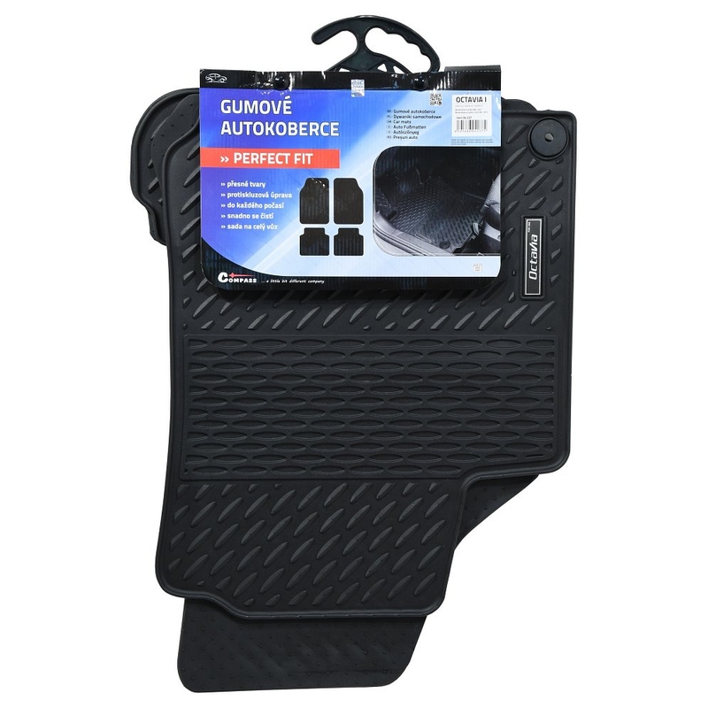 Koberce gumové PERFECT FIT sada 4 ks OCTAVIA I s fixáciou