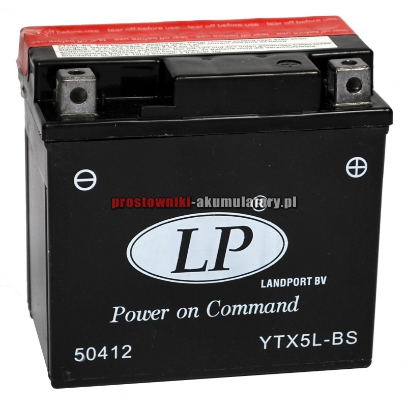 Batéria bezúdržbová Landport YTX5L-BS, 12 V 4 Ah
