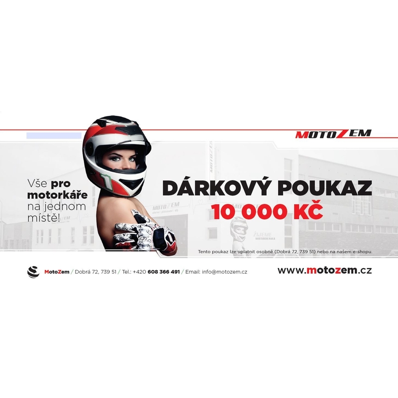 Darčekový poukaz v hodnote 10 000 CZK