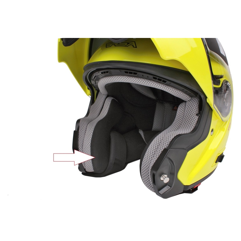Lícnicové výstelky pre prilby na motocykel RSA TR-01 - šedé výpredaj