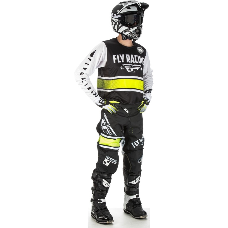 Motokrosový dres FLY Racing Kinetic ERA 2018 - USA bielo-čierny
