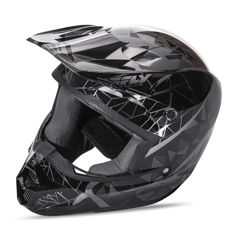 Motokrosová prilba FLY Racing Kinetic CRUX - USA čierna výpredaj