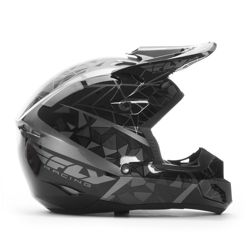 Motokrosová prilba FLY Racing Kinetic CRUX - USA čierna výpredaj