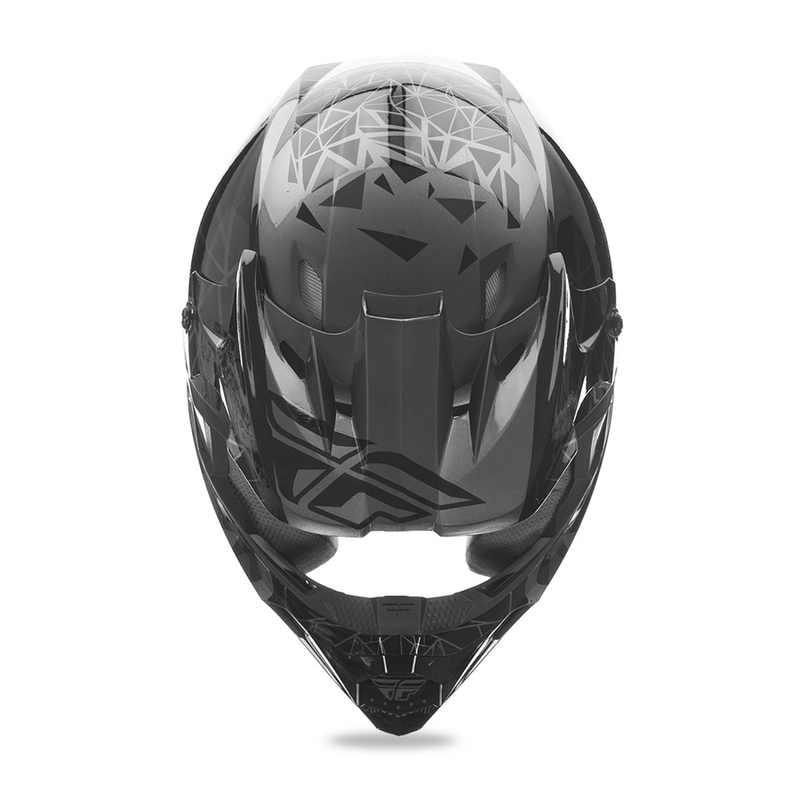 Motokrosová prilba FLY Racing Kinetic CRUX - USA čierna výpredaj