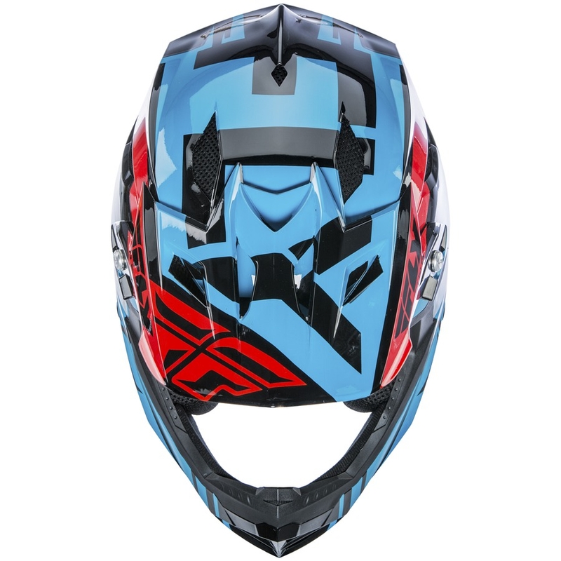 Motokrosová prilba FLY Racing DEFAULT - USA modro-červená