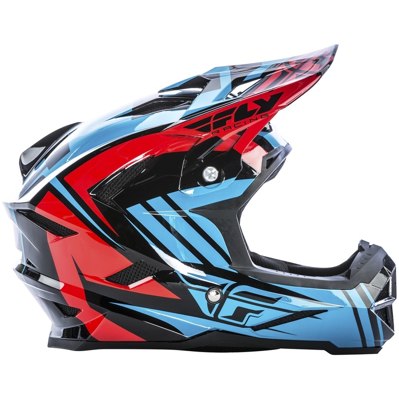 Motokrosová prilba FLY Racing DEFAULT - USA modro-červená