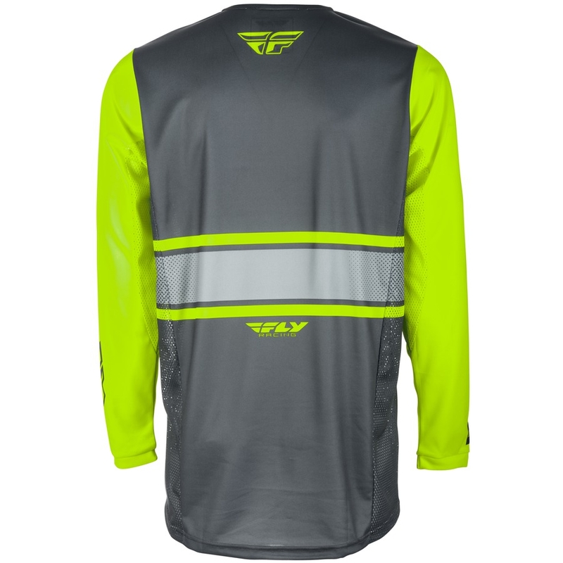 Motokrosový dres FLY Racing Kinetic ERA 2018 - USA šedo-fluorescenčno-žltý