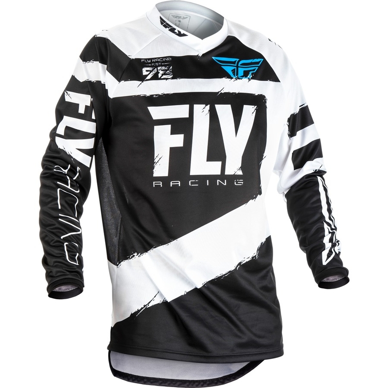 Motokrosový dres FLY Racing F-16 2018 - USA čierno-biely