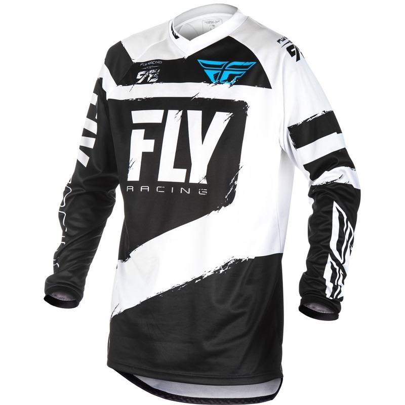 Motokrosový dres FLY Racing F-16 2018 - USA čierno-biely