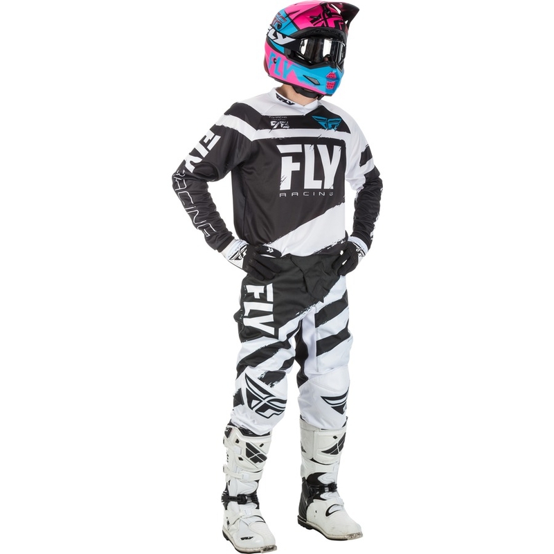 Motokrosový dres FLY Racing F-16 2018 - USA čierno-biely
