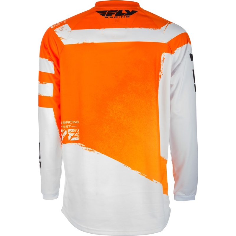 Motokrosový dres FLY Racing F-16 2018 - USA oranžovo-biely