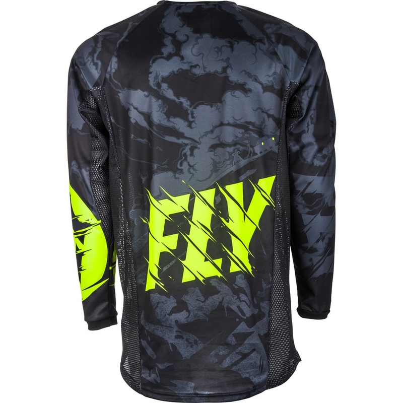 Motokrosový dres FLY Racing Kinetic OUTLAW 2018 - USA čierno-fluo žltý