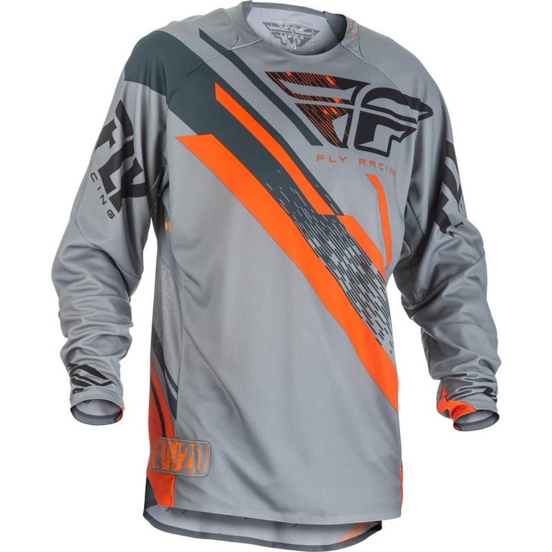Motokrosový dres FLY Racing EVO 2018 - USA šedo-oranžovo-čierny