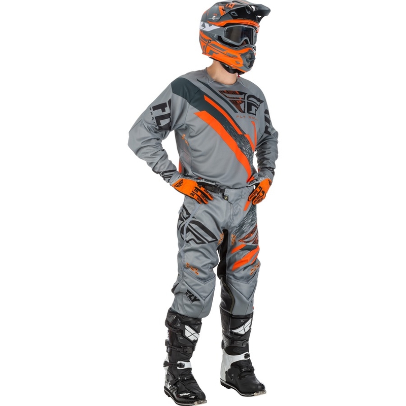 Motokrosový dres FLY Racing EVO 2018 - USA šedo-oranžovo-čierny