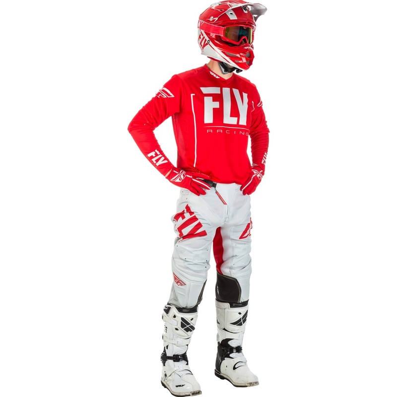 Motokrosový dres FLY Racing LITE 2018 - USA červeno-biely