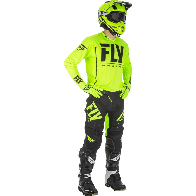 Motokrosový dres FLY Racing LITE 2018 - USA čierno-fluorescenčno-žltý