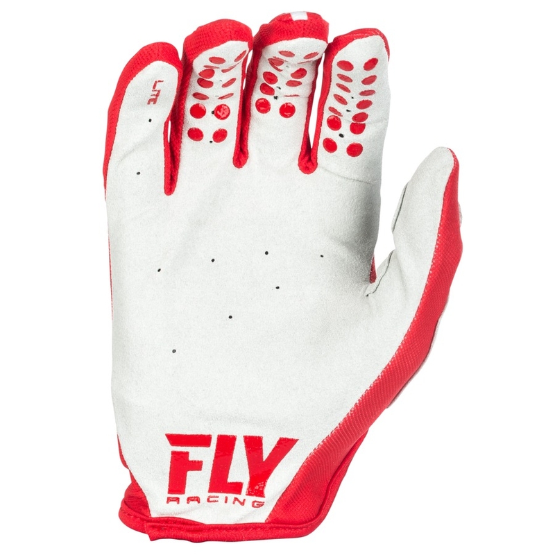 Motocrossové rukavice FLY Racing LITE 2018 - USA červeno-šedé