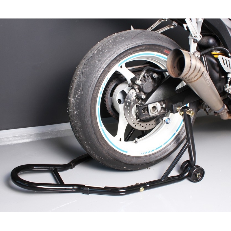 Moto stojan zadný s kolieskami