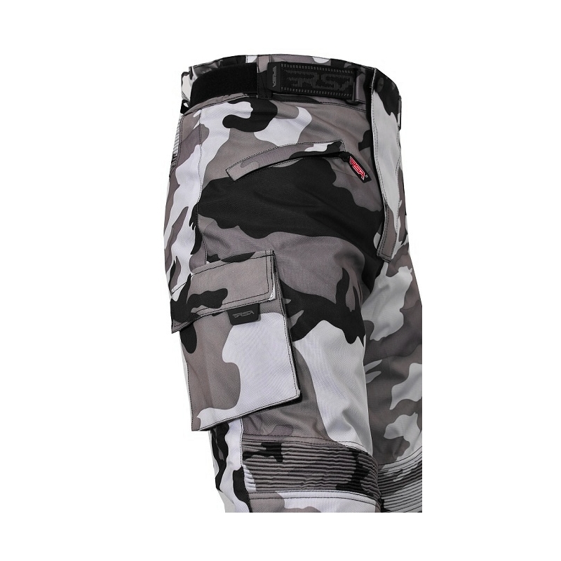 Moto nohavice RSA Camuflage šedé výpredaj