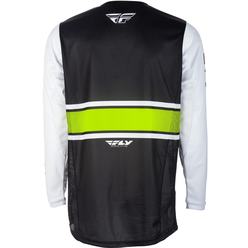 Detský motokrosový dres FLY Racing Kinetic ERA 2018 - USA bielo-čierny