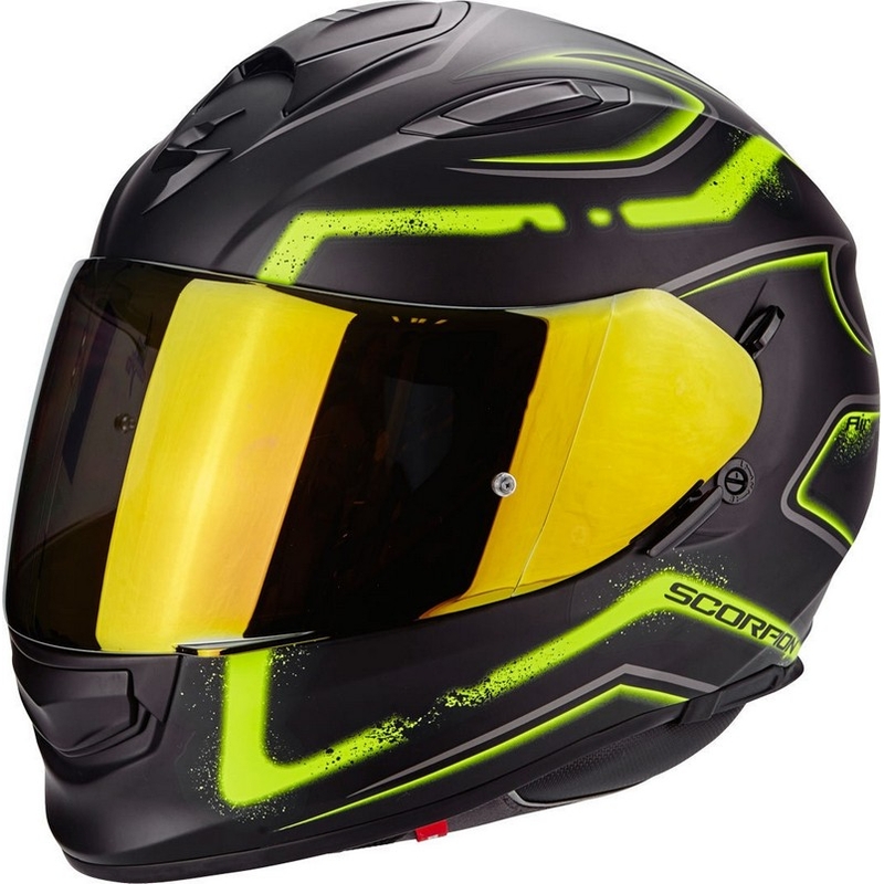 Prilba Scorpion EXO-510 Air Radium čierno-fluo žltá vypredaj výpredaj