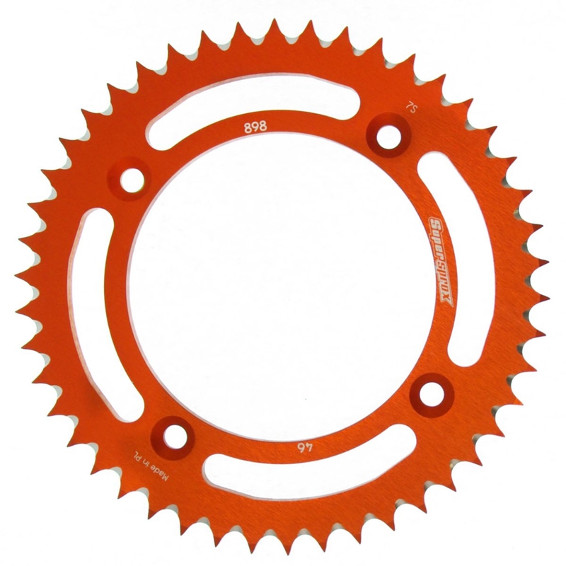 Rozeta  -hliník SUPERSPROX oranžová 46T, 428