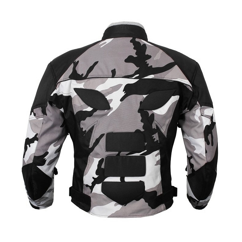 Bunda na motorku RSA Camuflage šedá - II. akosť