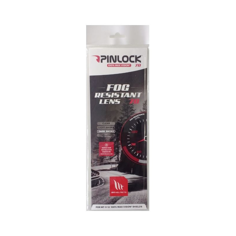Pinlock pre prilbu MT V-12 tmavý