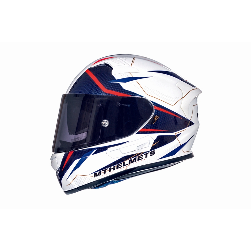 Integrálna prilba na motocykel MT Kre Intrepid SV biela-fluorescenčno-červená
