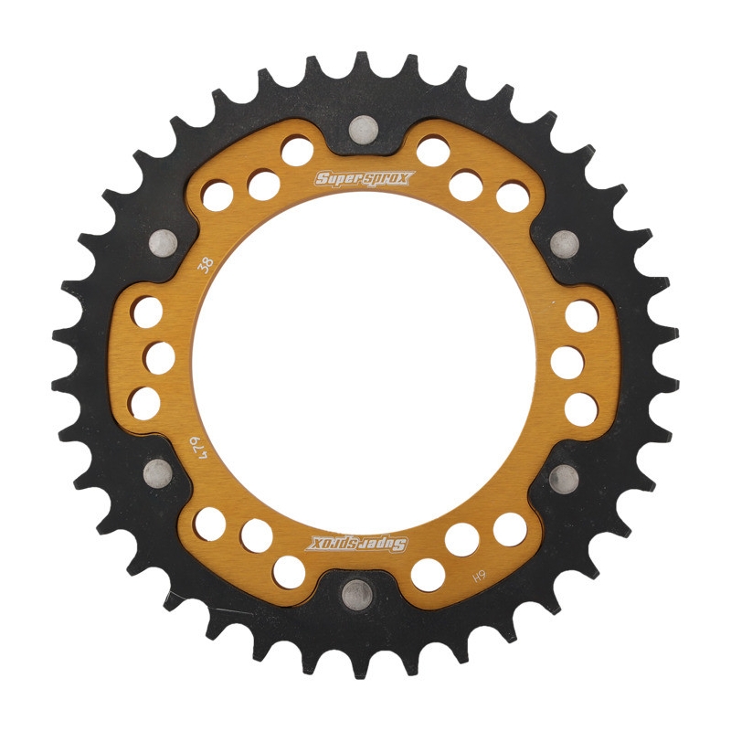 Reťazová rozeta SUPERSPROX STEALTH zlatá 38T, 530