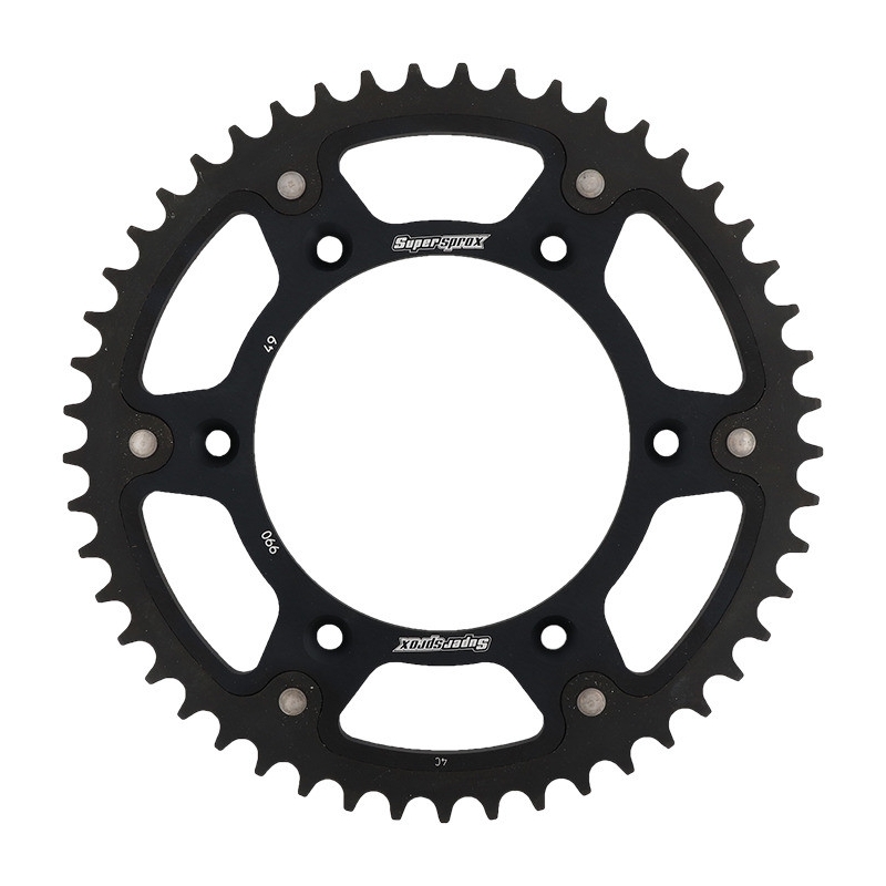 Reťazová rozeta SUPERSPROX STEALTH čierna 49T, 520