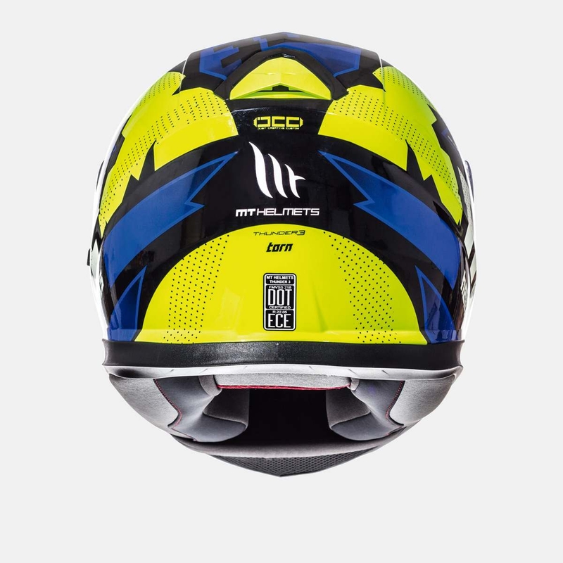 Integrálna prilba na motocykel MT Thunder 3 SV Torn fluorescenčno-žlto-modrá výpredaj