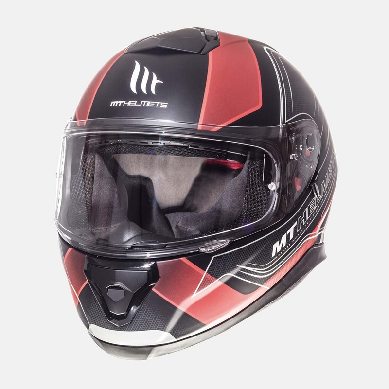 Integrálna prilba na motocykel MT Thunder 3 SV Trace čierna matná-červená