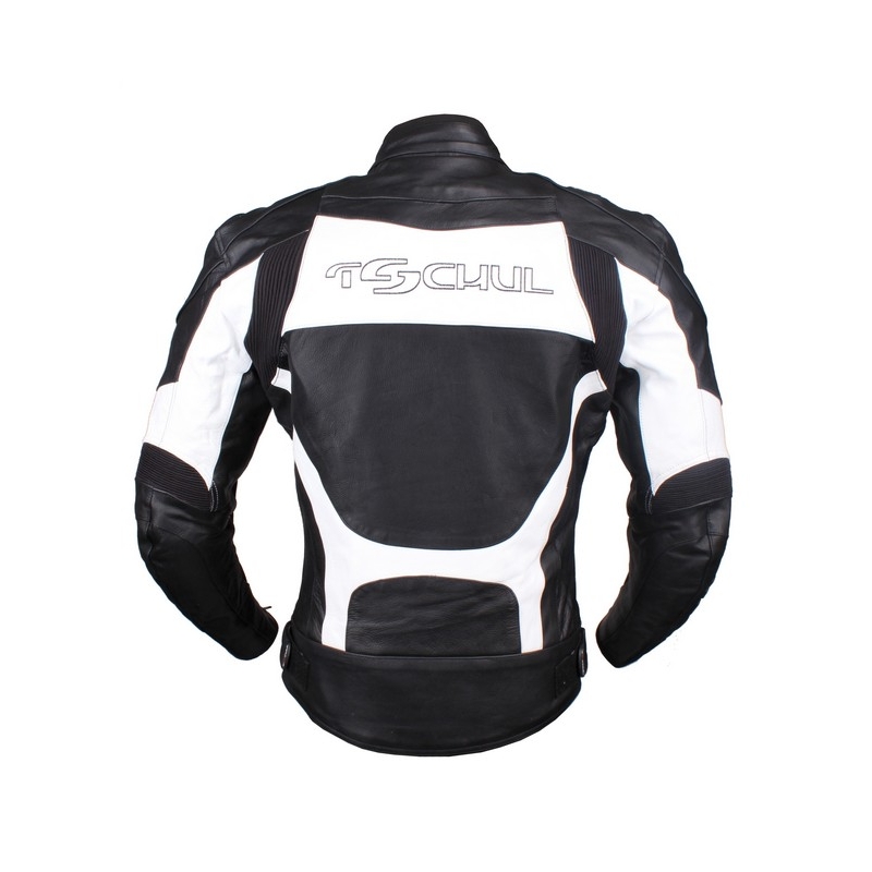 Bunda na motocykel Tschul 841 čierno-biela  - II. akosť