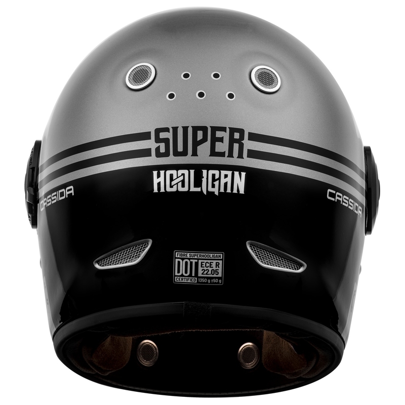 Integrálna prilba na motocykel Cassida Fibre Super Hooligan čierno-šedá