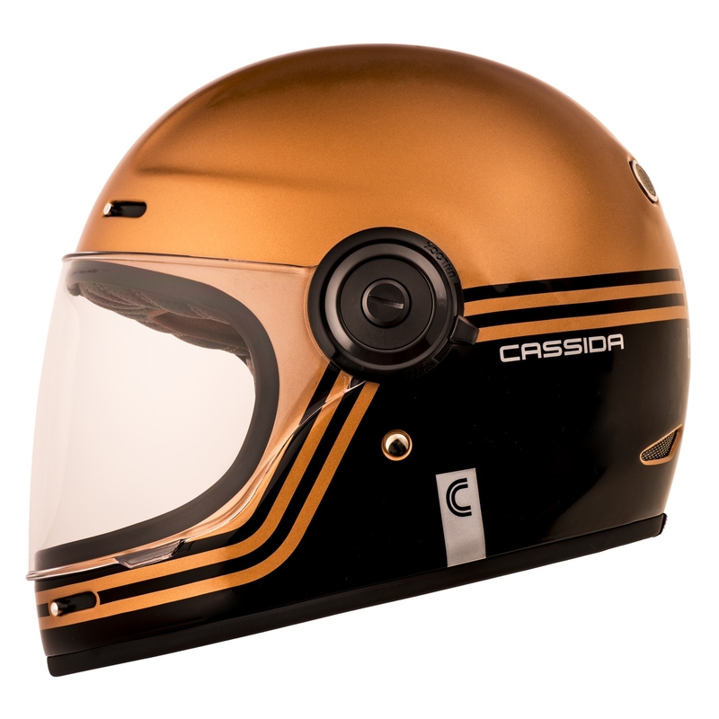 Integrálna prilba na motocykel Cassida Fibre Super Hooligan čierno-medená výpredaj