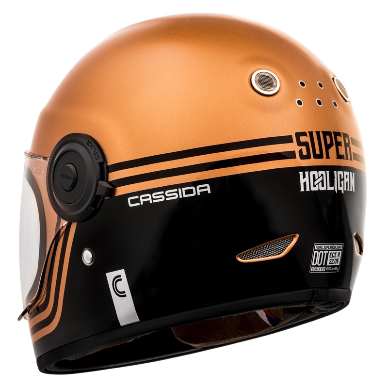 Integrálna prilba na motocykel Cassida Fibre Super Hooligan čierno-medená výpredaj