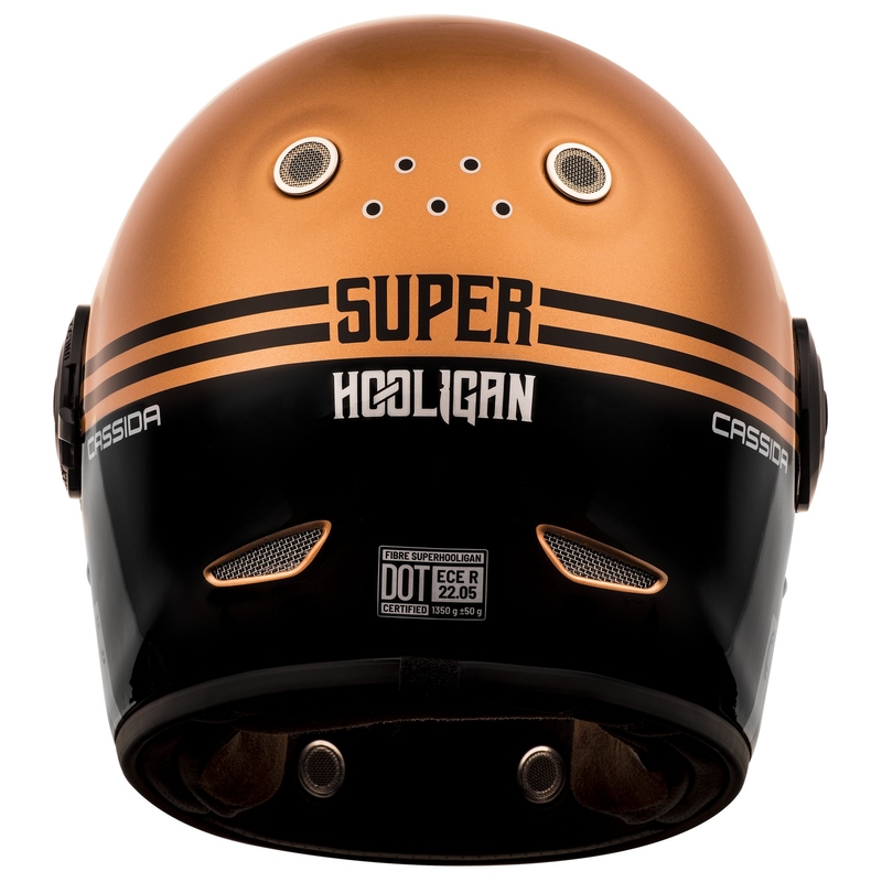Integrálna prilba na motocykel Cassida Fibre Super Hooligan čierno-medená výpredaj