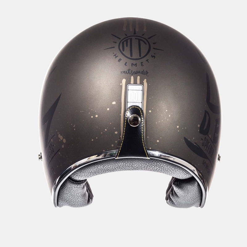 Prilba na motocykel otvorená MT LeMans SV Outlander hnedá matná výpredaj