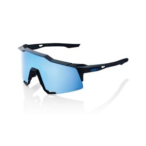 Slnečné okuliare 100 % SPEEDCRAFT Matte Black (HIPER modré sklo)