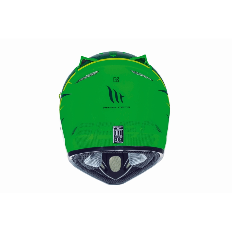 Detská motokrosová prilba na motocykel MT MX-2 Spec fluorescenčno-zeleno-žltá