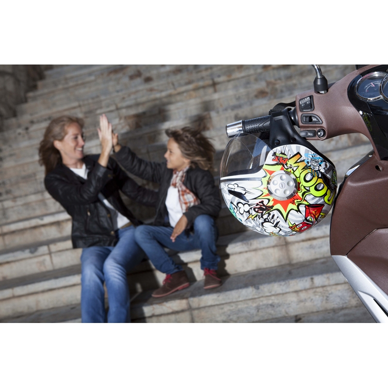 Detská prilba na motocykel otvorená MT Urban Street Art