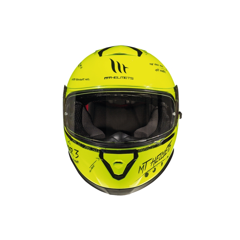 Integrálna prilba na motorku MT Thunder 3 SV Board fluo žltá výpredaj