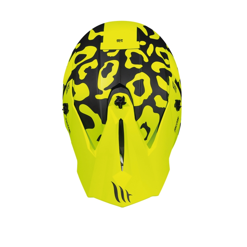Motokrosová prilba MT Falcon Karson fluo žltá matná